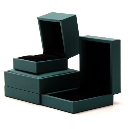Custom Luxury Green PU Leather Jewelry Box
