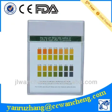saliva or urine pH indicator with 100 strips