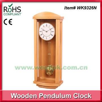 Solid wood simple design home decorated wall clock