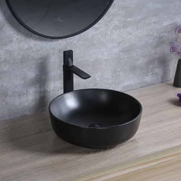 Modernes Luxus -Matt Black Ceramic Wash -Becken
