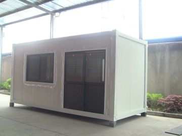 Grey Japanese Modular Container House Sem-54 With Plastic-steel Window