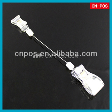 plastic display label board clip for supermarket hanging