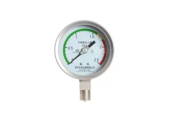 high quality stainless steel pressure gauge bottom connection