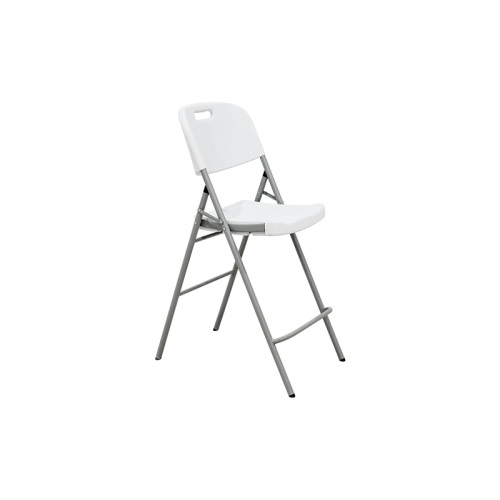 Δημοφιλή αναδιπλούμενη λευκή χαλύβδινη καρέκλα από ανοξείδωτο χάλυβα