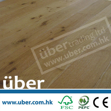 Brushed & Natural Oiled engineered hardwood (European Oak) flooring
