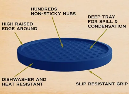 Rubber Drink Tea Bar Mat Coaster