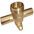 OEM CNC metal machine part 3 way connector