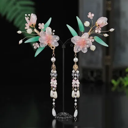 Antique Hanfu Tassel Hair Combs and Accessories