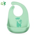 Mudah Membersihkan Silicone Lembut Nyaman Feeding Bib