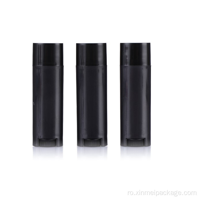 0,15oz Tuburi de balsam de buze ovale din plastic gol din plastic