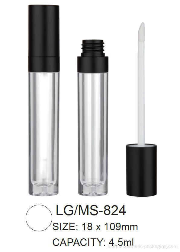 Plastic Cosmetic Round Lipgloss / Mascara Container
