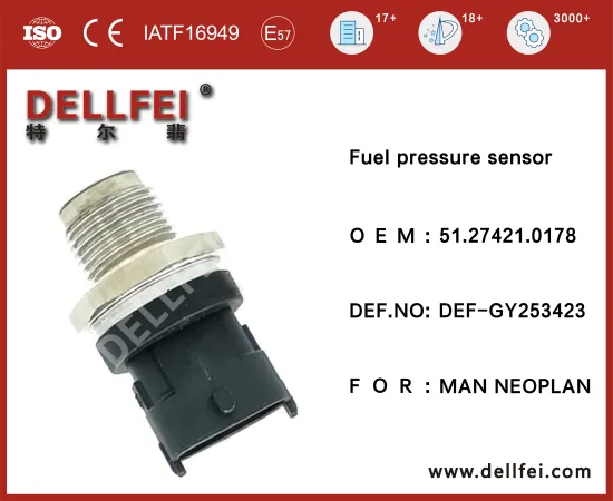 Fuel Rail Pressure Sensor 51.27421.0178 Auto Sensor for MAN,NEOPLAN