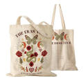 Reusable Canvas Tote Bag With Pockets And Zipper