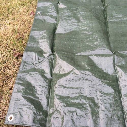 Tarpaulin with Reinforced Corners and Rivet