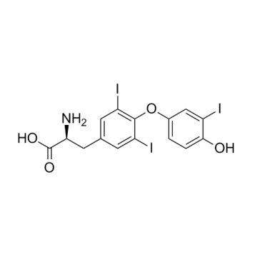 6893 - 02 - 3, O- (4 - hidroxi - 3 - yodofenil) - 3,5 - diyodo - L - tirosina