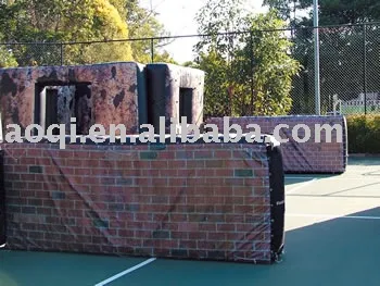 2015 new design cheap inflatable paintball bunker from professional manufacturer
