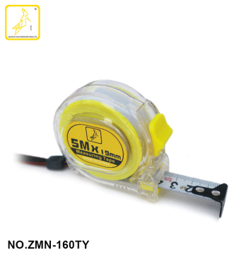 Uitstekende kwaliteit Custom Aanvaardbare Transparante Plastic Tapeline Drop Weerstand 3m 5m 7.5m 10m