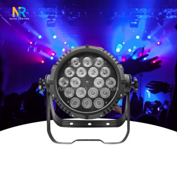 ไฟพาร์ RGB ที่มีคุณภาพสูงกลางแจ้งพร้อมคะแนน IP65 - 18x10W 4IN1 สีเต็มสีย้อมแสงสีย้อม