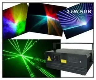 3.5w Rgb 650nm Red Beam Disco Laser Lights For Party , Event Show