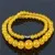 18 inches 6-14mm round yellow Jade necklace