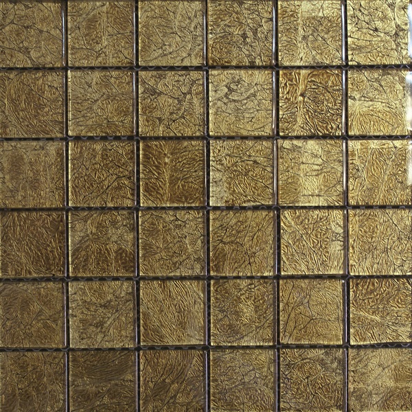 ارتفاع لامع 300x300x8mm بناء الزجاج بلاط الفسيفساء