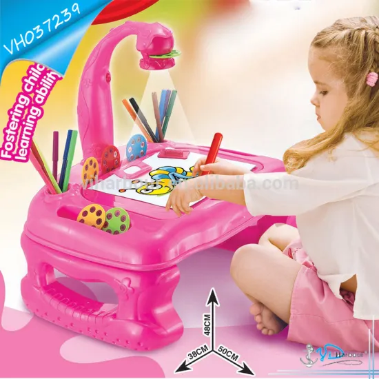 Hot Wholesale Educational Toy Kids Drawing Set Projection 4 in 1