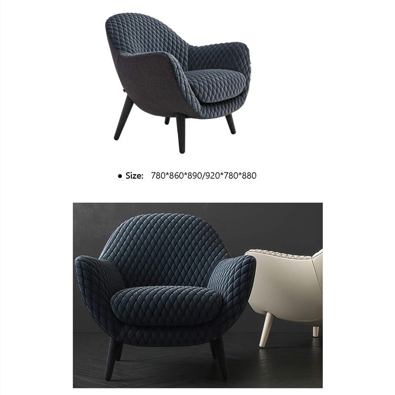 Wholesale Dark Blue Arm Chair