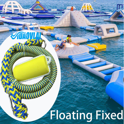 Inflatable product fixing elastic tow rope for water Inflatable trampoline on water inflatable slide Buffer connection rope