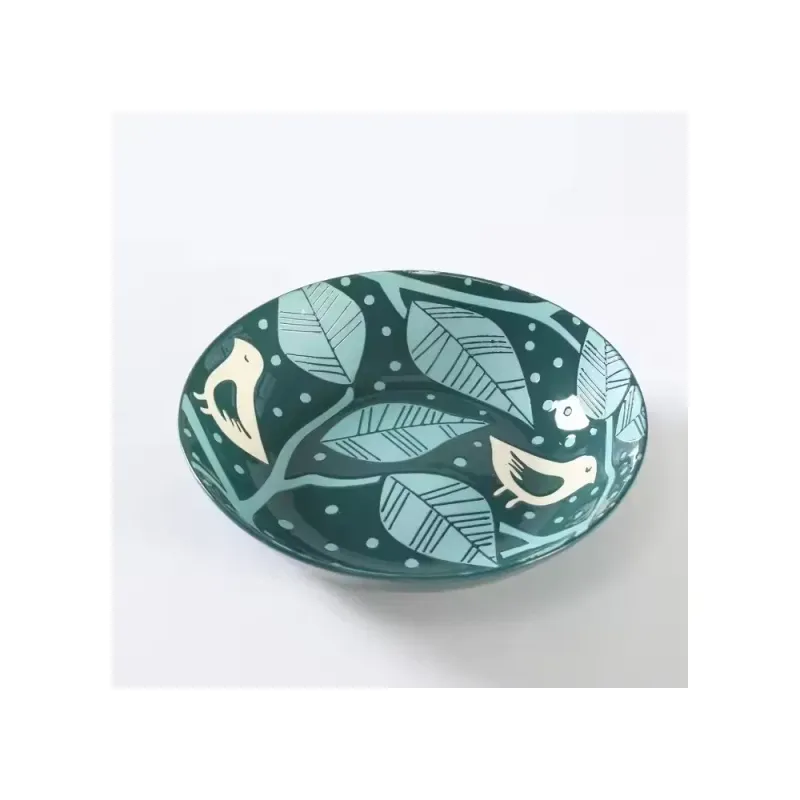 Hot Selling Dinner Set with Pad Printing and Color Glaze Stoneware Ceramics