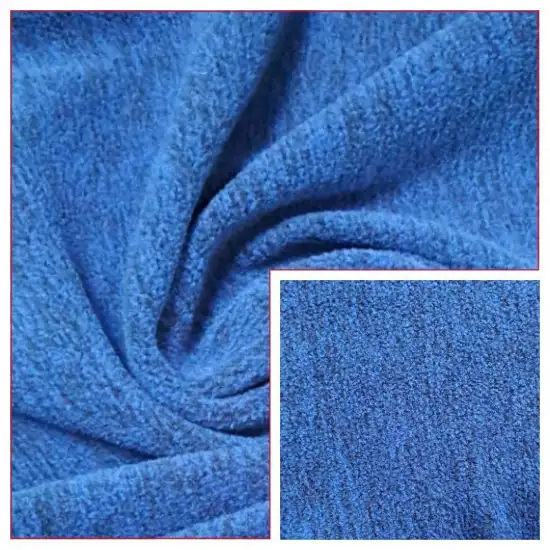 100% Polyester Hacci Fleece Fabric with Cation