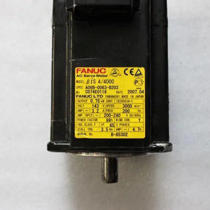 CNC Machine Parts: Exploring the Fanuc System, AC Servo Motor A06B-0063-B203