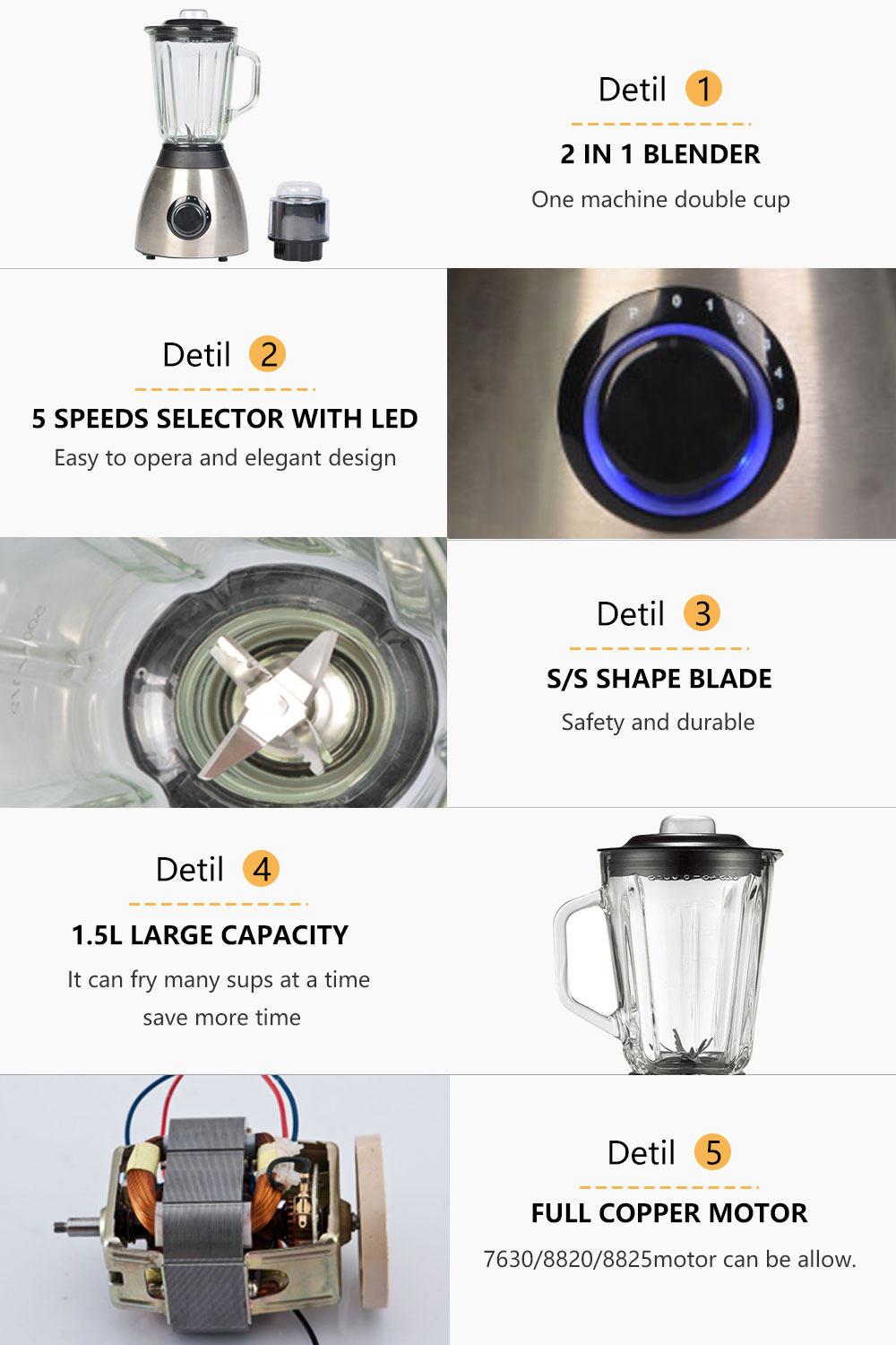 5-SPEED+PULSE FUNCTION BLENDER