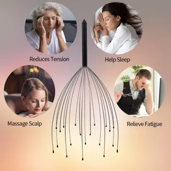 20-Finger Scalp Massager: A Relaxing Solution for Head and Body Tension Relief