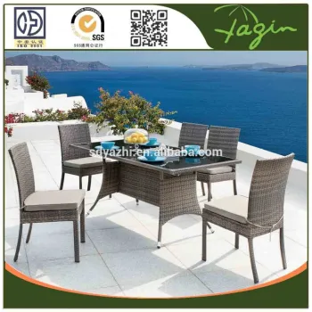 Cheap garden party rattan table and chairs
