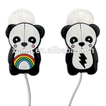 3D embossed silicone Soft PVC rubber earphone Charms