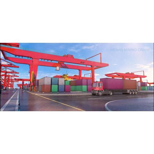 Railway type container lifting gantry crane