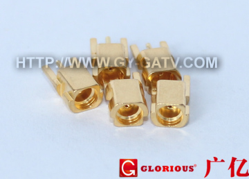 MCX PCB Mount Female Connector with Groove