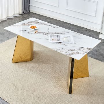 Stainless Steel Dining Table Modern Design
