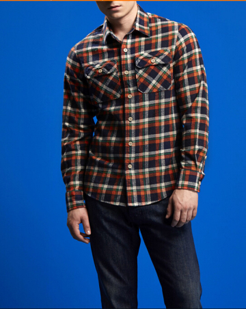 Men's no iron check shirt