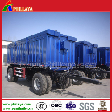 Single Wheel Axle Van Full Trailer for Cargo Transportation