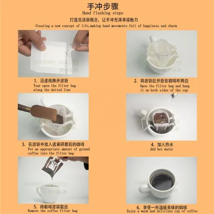 Ear Hanging Instant Drip Coffee Bags