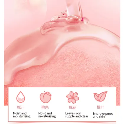 Korean Moisturizing Anti-Wrinkle Fruit Face Sheet Mask - Peach Facial Mask