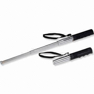 Riot Expandable Batons, Made of Steel, Easy to Carry, Customized and OEM Designs are Welcome