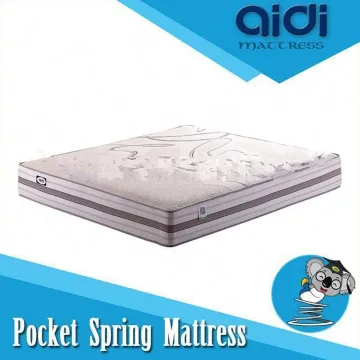 Organic Latex Foam Double Side Well Sleep Kingdom Hamburger Pocket Spring Mattress