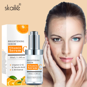 Hot Sale Facial Vitamin C Brightening Serum with Hyaluronic Acid for Face Care