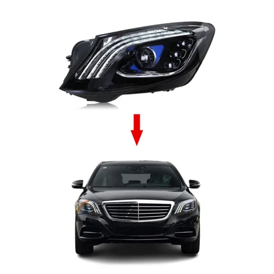 Maybach Style Full LED Headlight Assembly for Mercedes Benz C Class W205 2014-2018