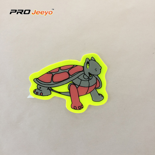 Autocollants adhésifs réfléchissants de forme de tortue de PVC pour des enfants