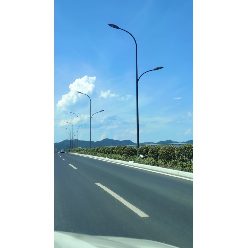 hot dip galvanized street light lamp poles