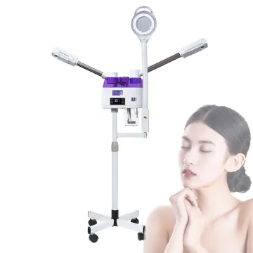 Professional Salon Spa: Comprehensive 2-in-1 Facial Steamer with Magnifying Light and Herbal Skin Care Hot & Cold Spray System