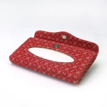 PU Leather Car Napkin Frame Visor Tissue Box